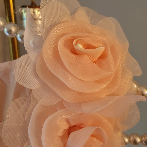 Girls stunning pink chiffon dress custom made size 12 new without tags - Picture 3 of 6